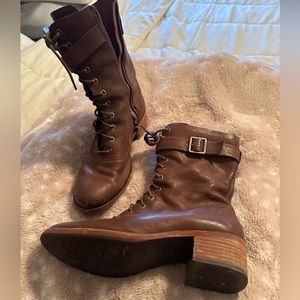 Kork Ease Brown Ankle Boots